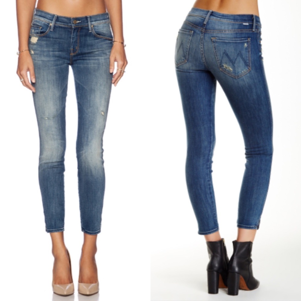 Mother The Vamp skinny jeans Rough it Up wash 126. These have been unworn by me.